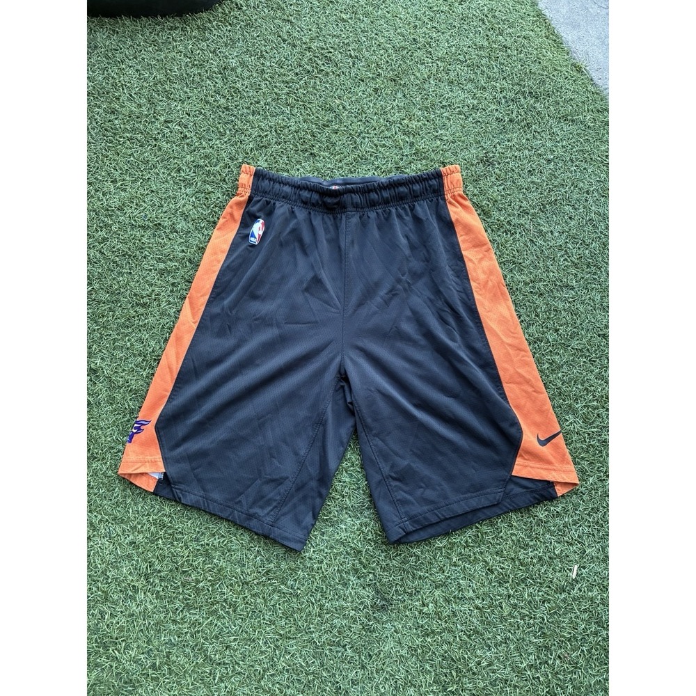 Nike Phoenix Suns Shorts Mens Medium Black Orange Engineered Team‎ Issue 11"